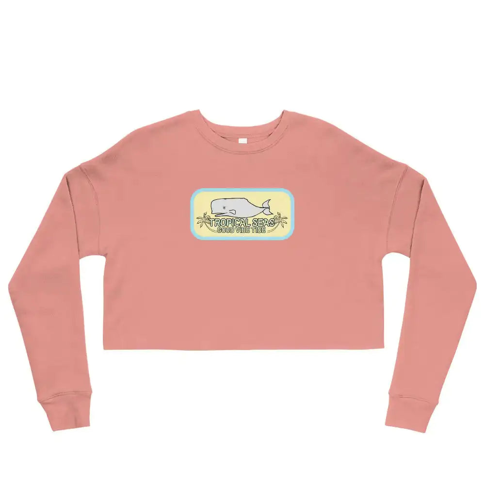 Women's Crop-Top Whale Tail Sweatshirt